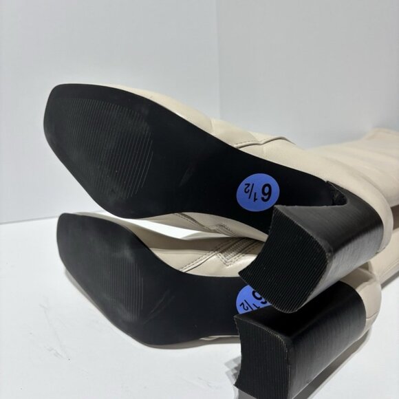 Steve Madden Women’s Lamarca White Knee High Boots, Size 6.5 M - Picture 6 of 6